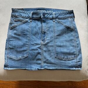 Size 12 AE Mini Denim Skirt